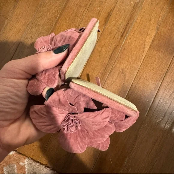 Jeffrey Campbell Pink Floral Women's Sandals - Picture 3 of 6